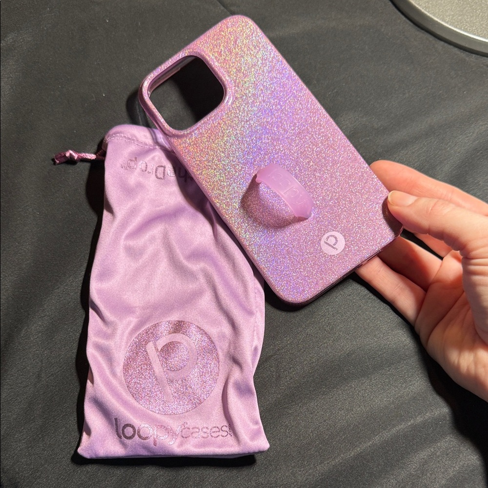 Loopy Case Lavender Sparkle iPhone 16 pro max